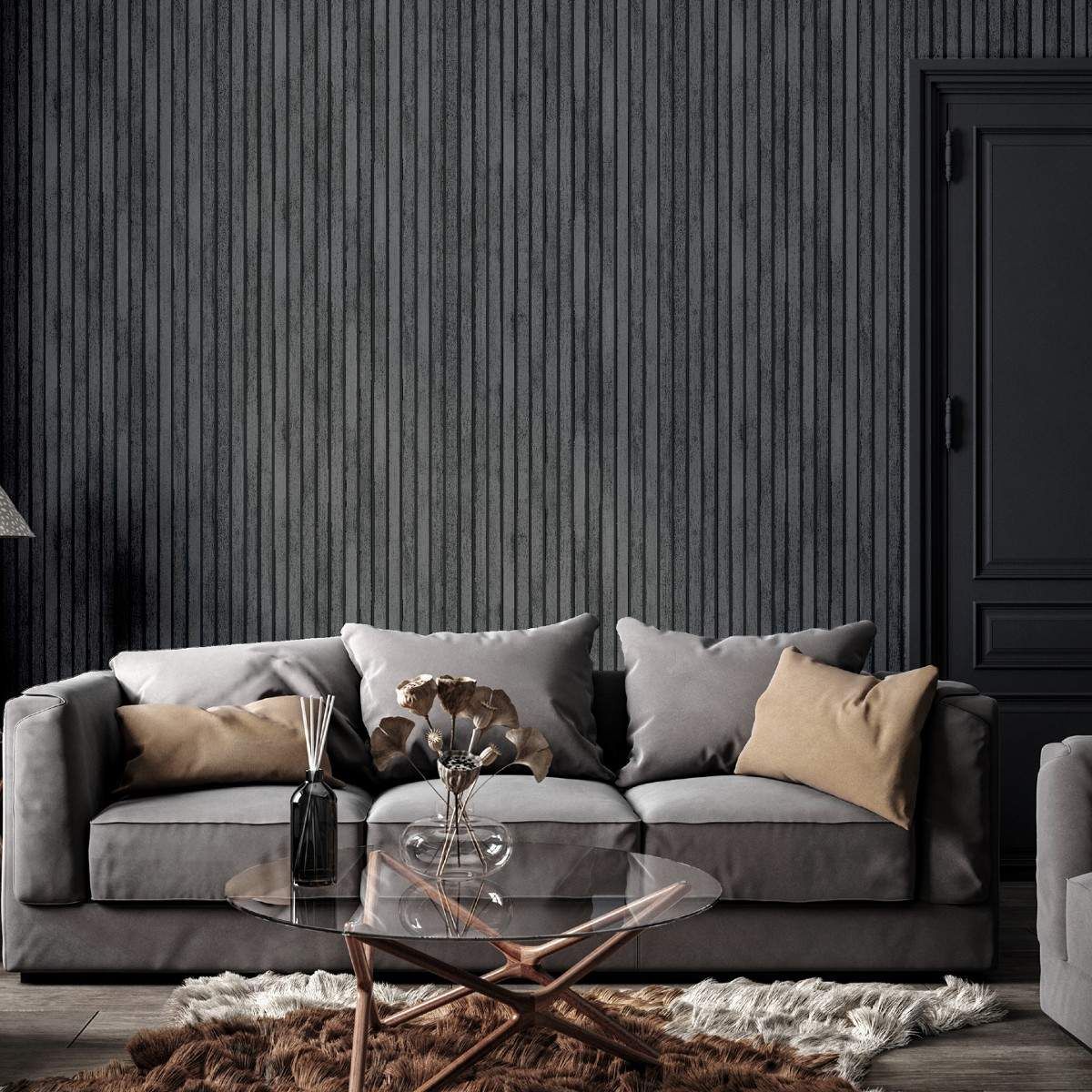 Grey wall wallpaper on sale